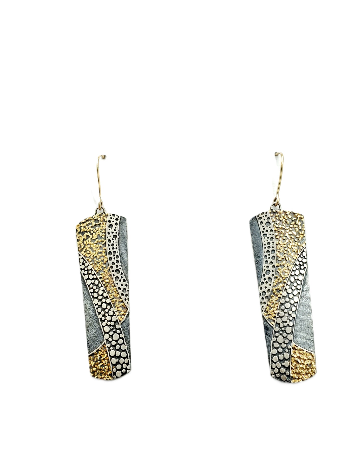 Earrings in 14k Gold/Argentium Silver