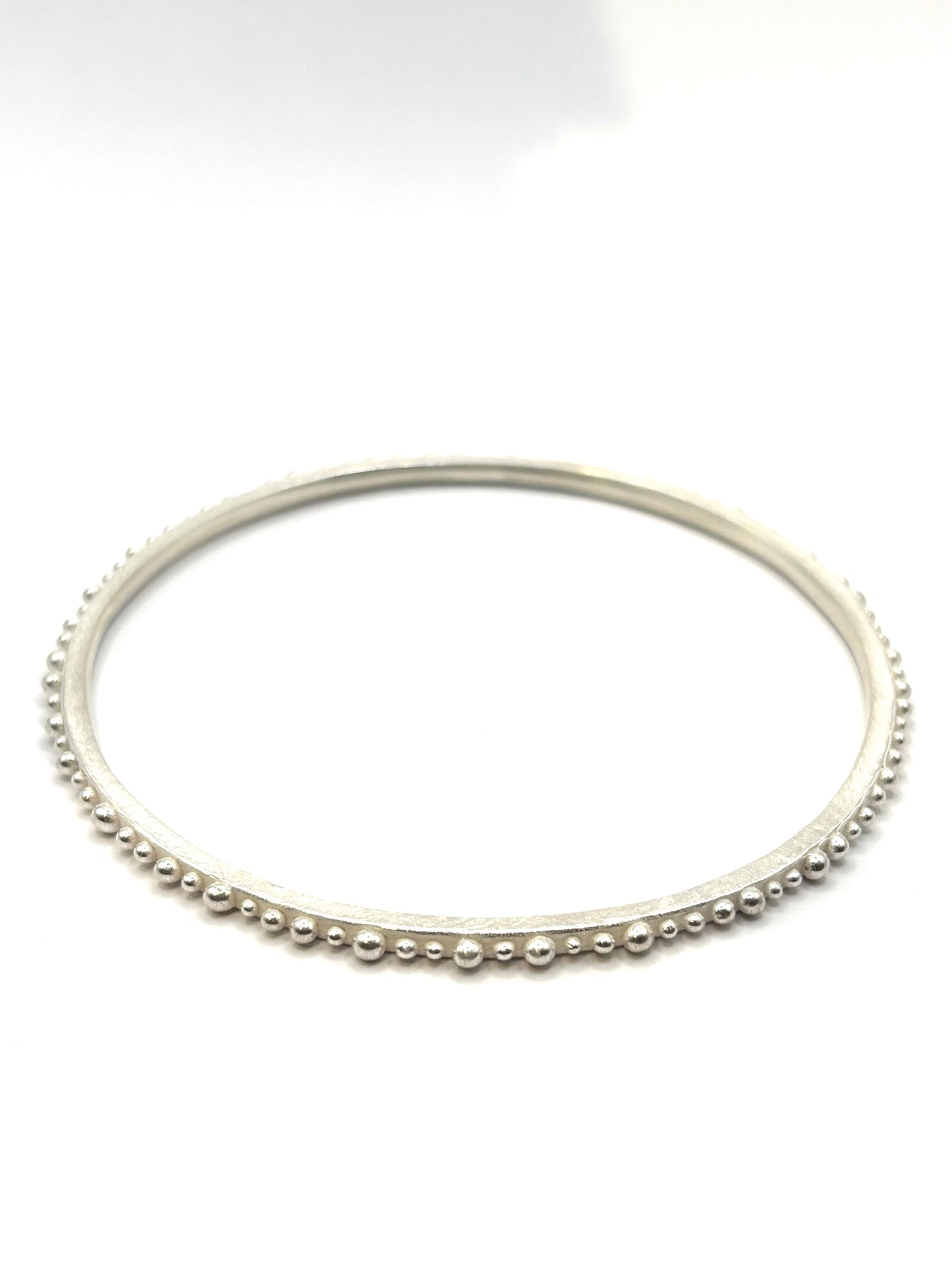 Sterling Silver Bumpy Thin Bracelet DK26-2602