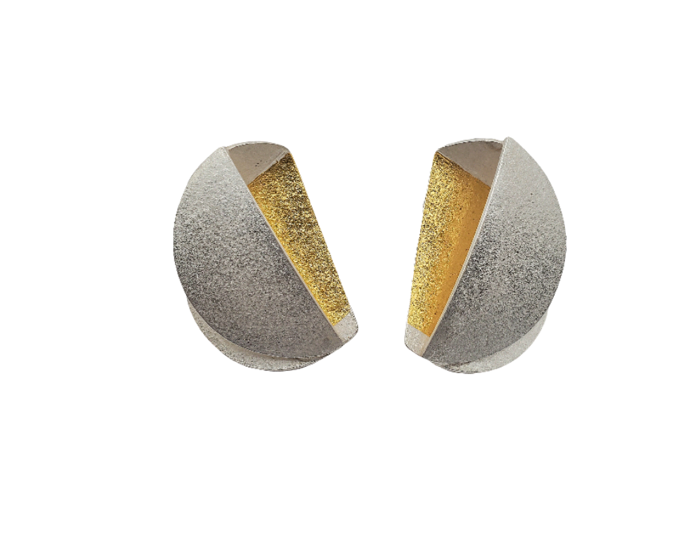 Earrings 'Blossom' in Silver/Gold