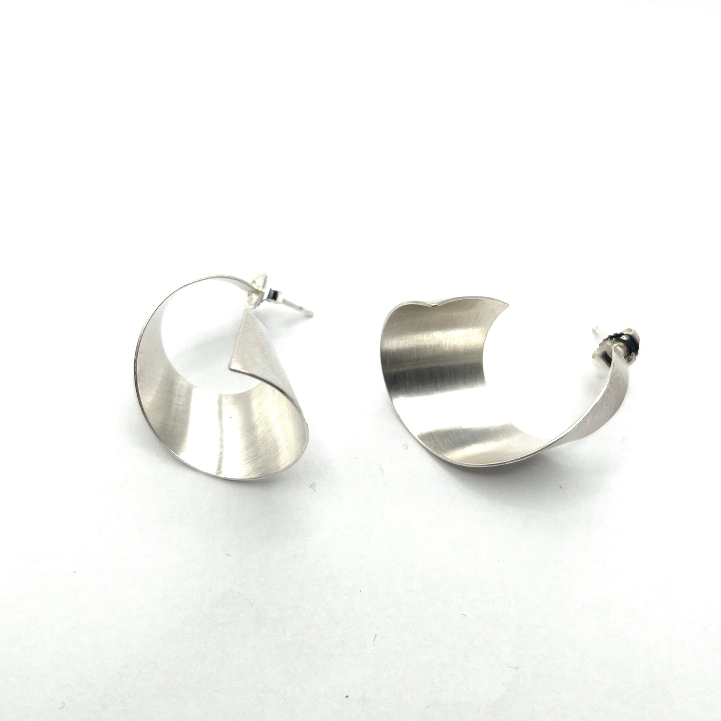 Sterling Silver Wrap Earrings, OS1308, Doris Leidt