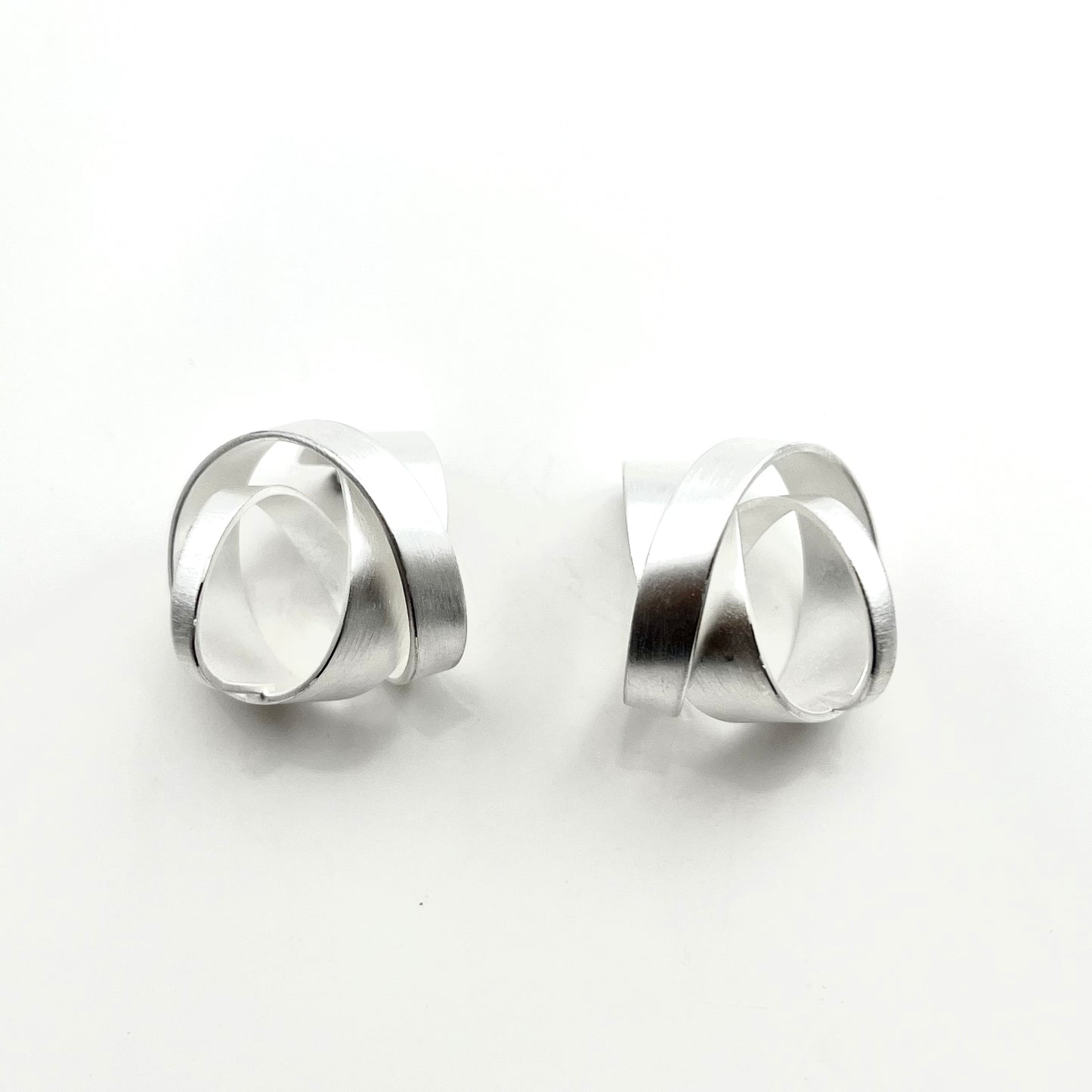 Sterling Silver Spiral Earrings, OS1147, Doris Leidt