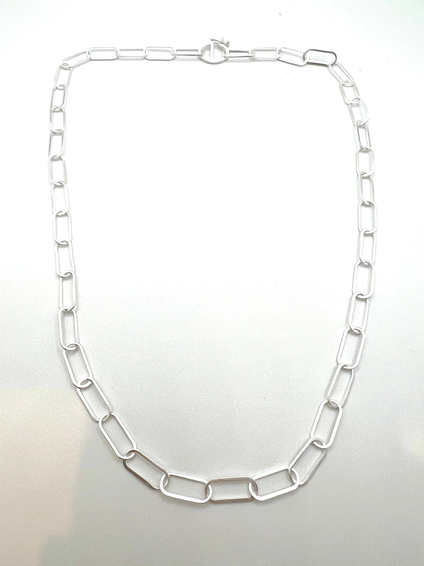 Sterling Papaer clip necklace