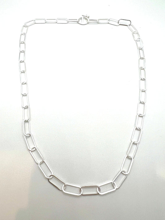 Sterling Papaer clip necklace