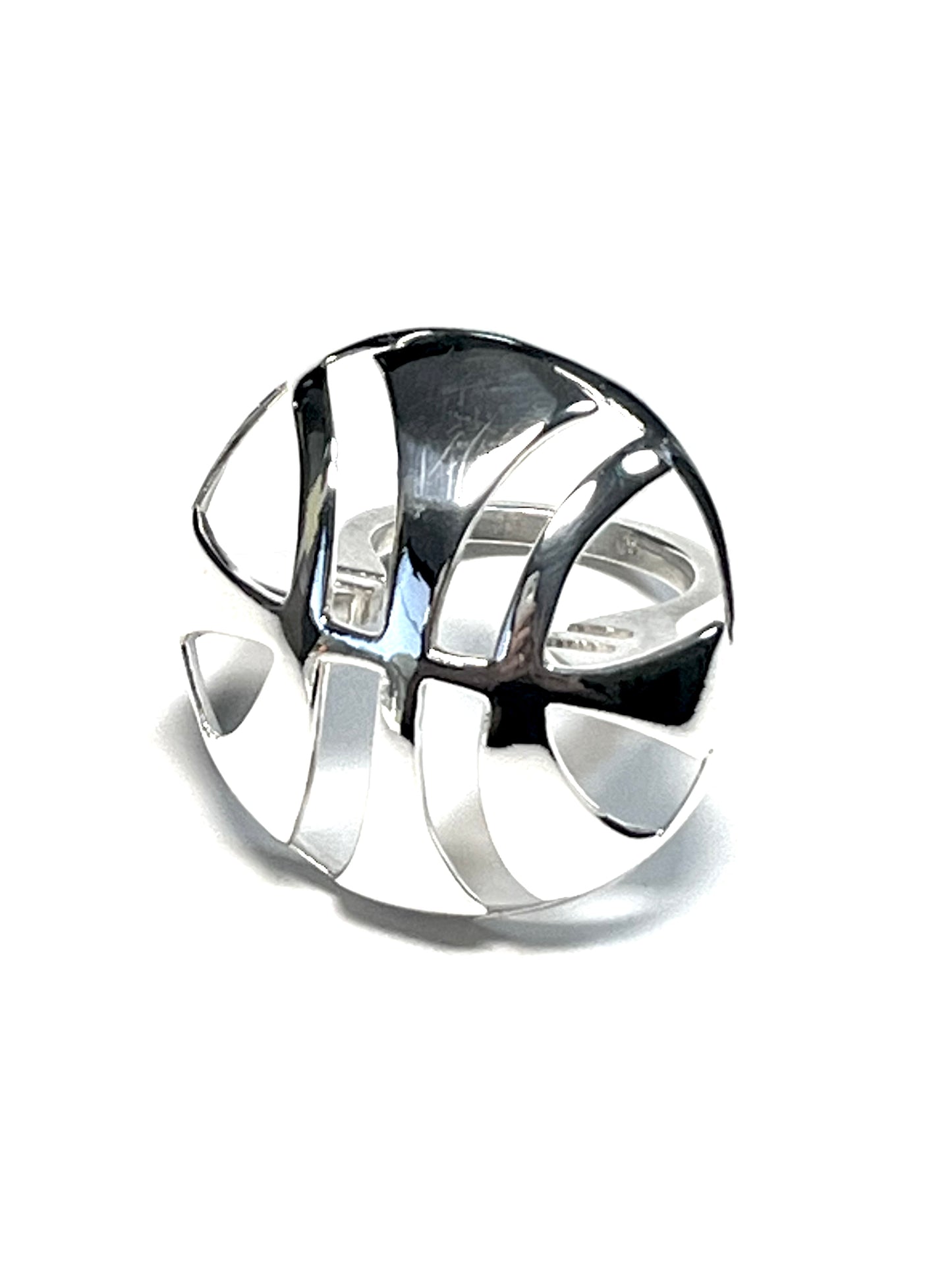 Sterling Silver “Earth” Symbol Ring- Size 7, RE2043.65, Reba Engel