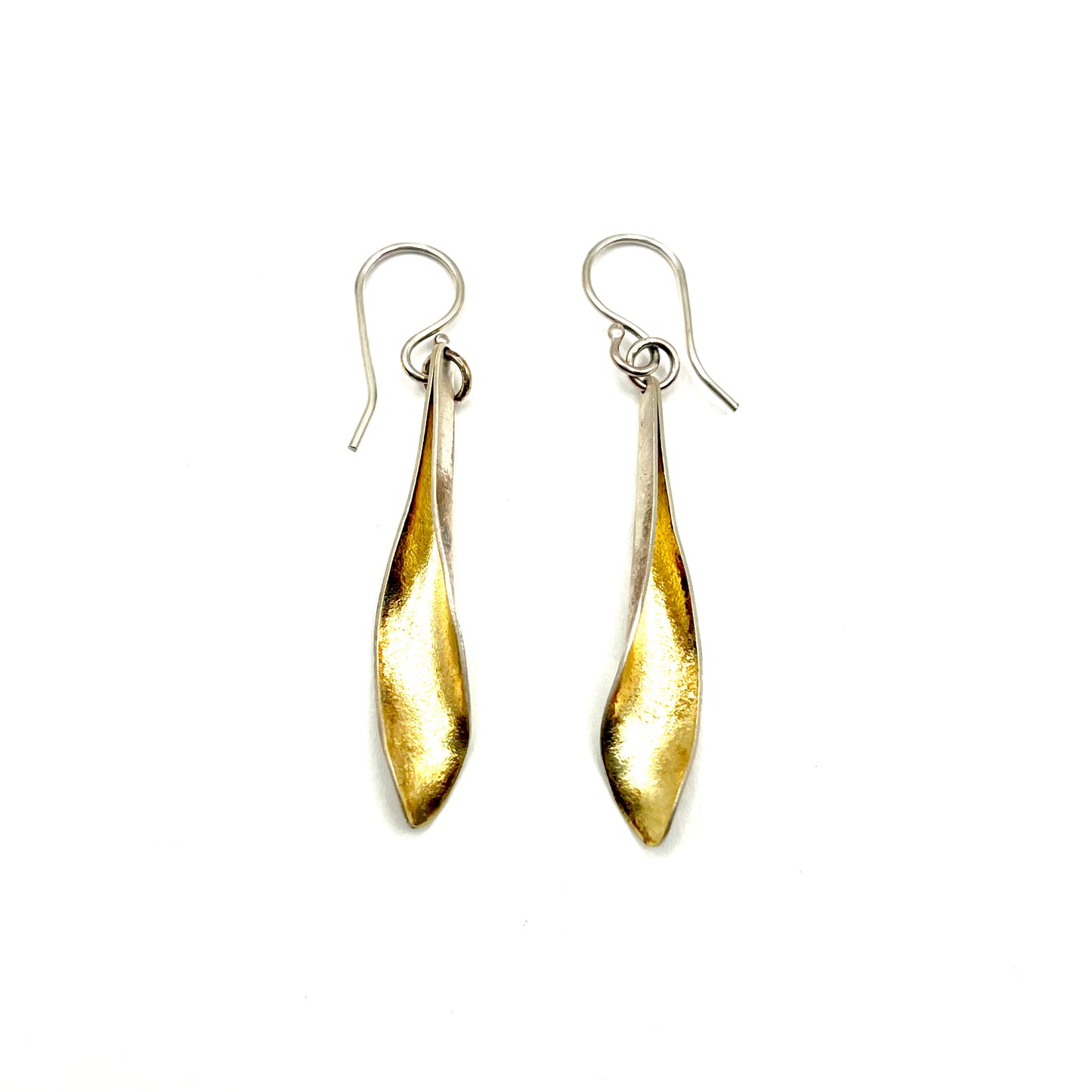 Sterling Silver & 18kt Accent Earrings, OM0212, Owen Mclnerney