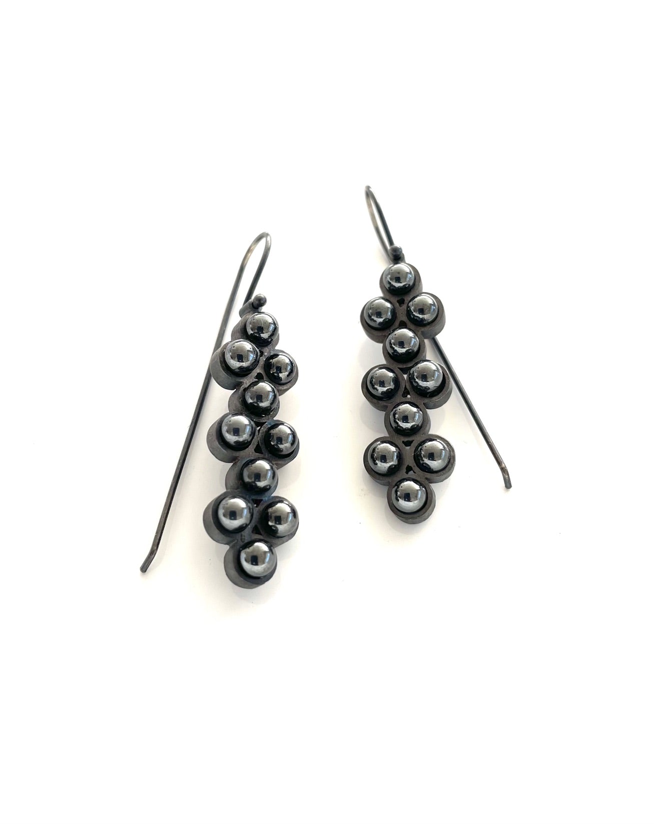 Sterling Silver Hematite Earrings, EB 2510, Elisa Bongfeldt