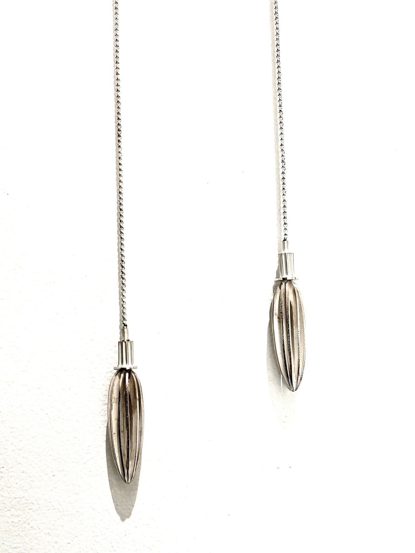 Sterling Silver Double Pod Necklace, VS2611, Vickie Sedman