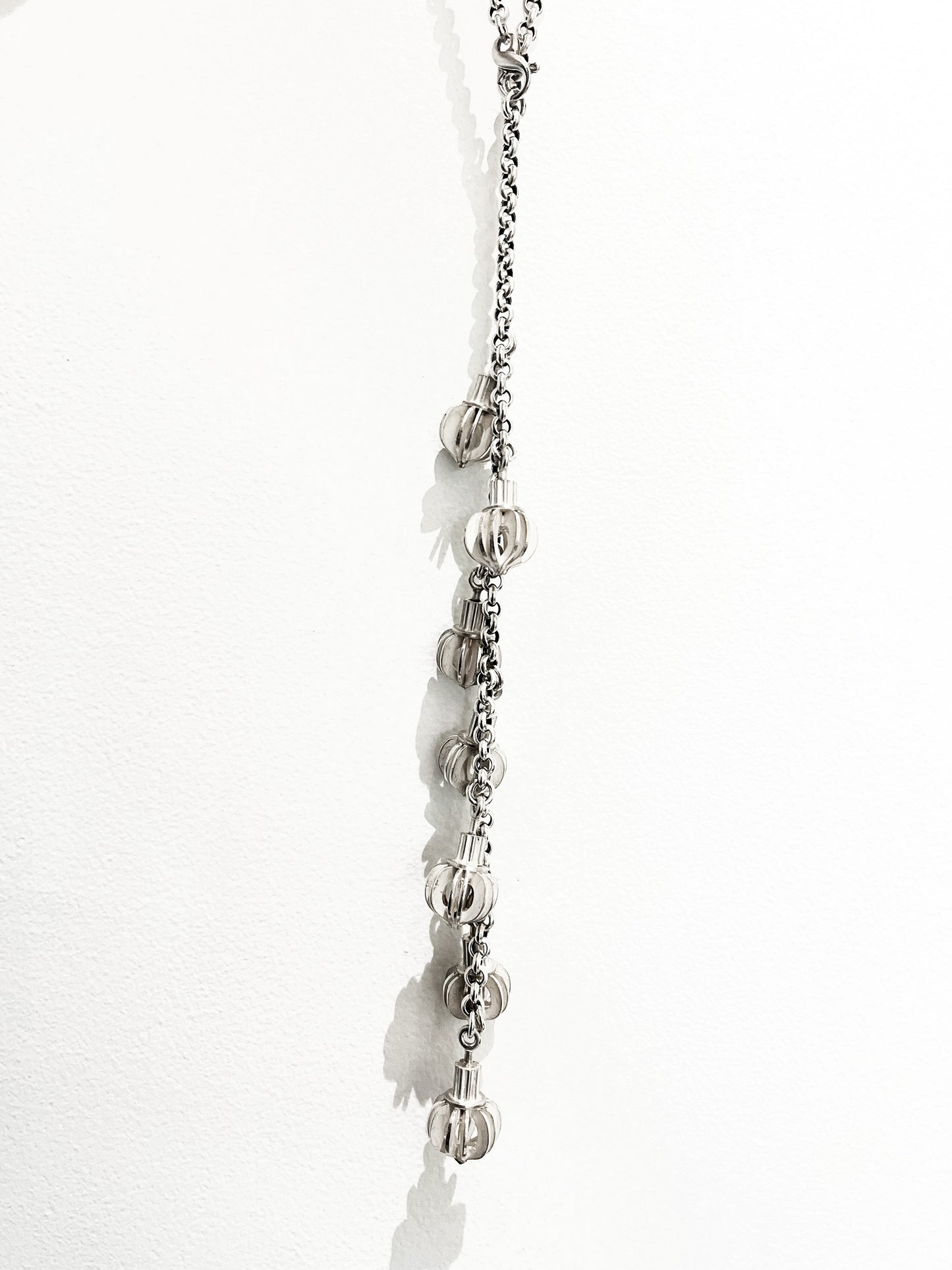 Sterling Silver Seven Lantern Convertible Strand Lariat, VS013/24, Vickie Sedman