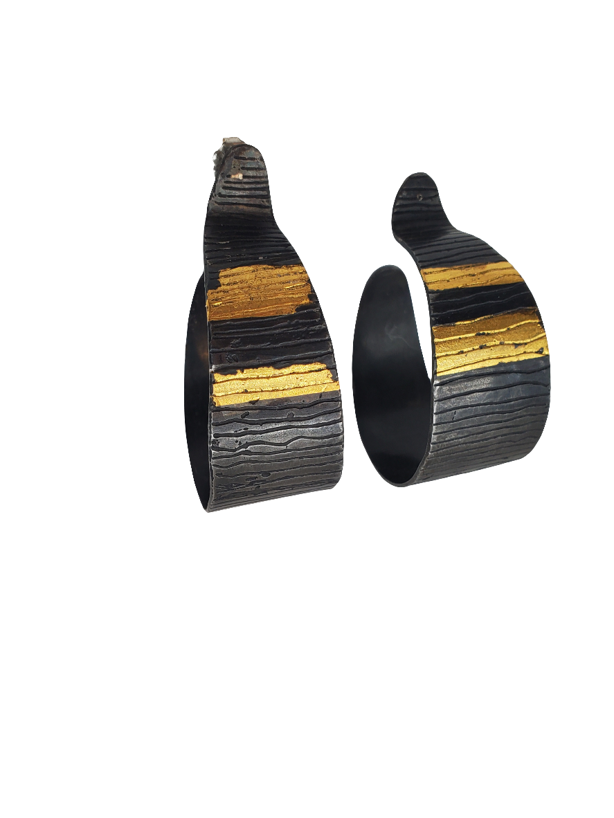 Vantaglow Earrings in Steel/Gold