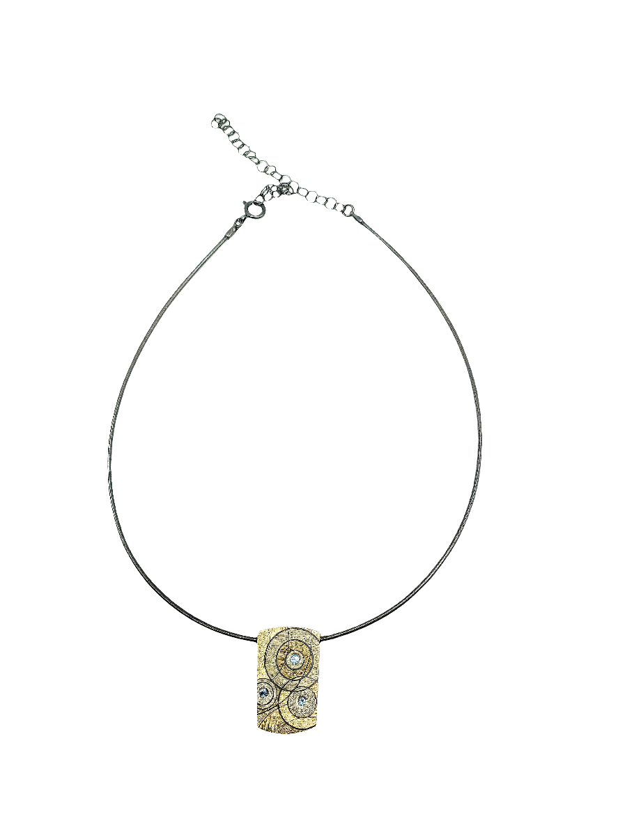 Raindrops on a Pond Pendant