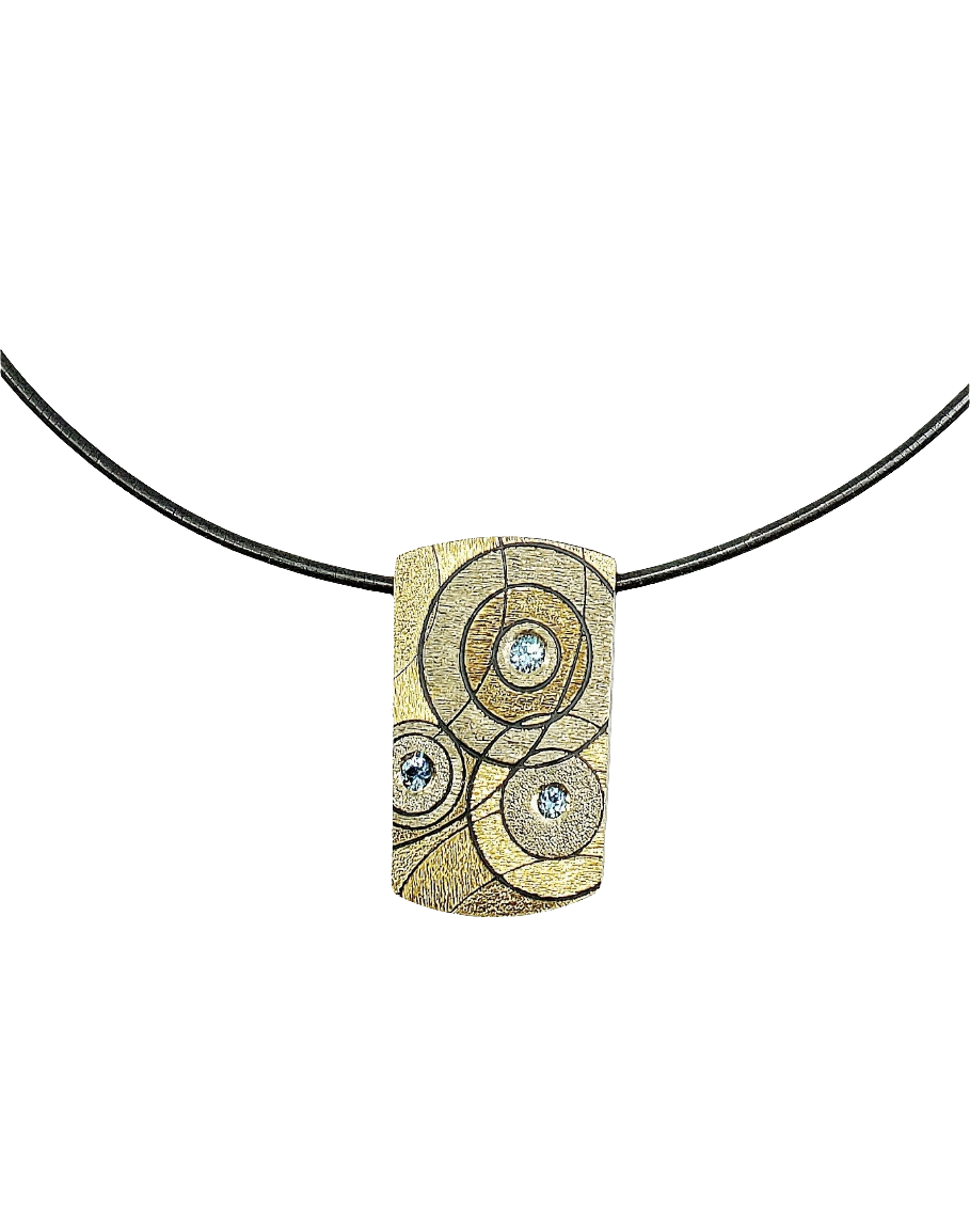 Raindrops on a Pond Pendant