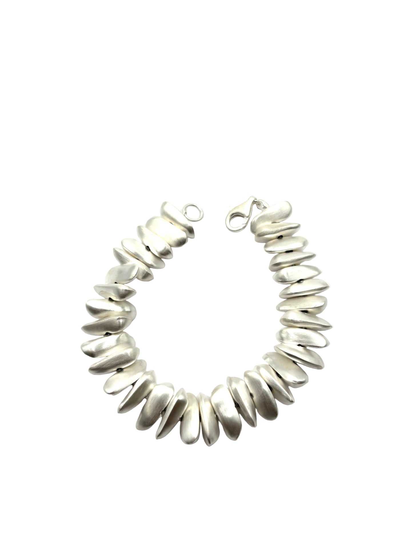 Sterling Silver long pebble bracelet by, Kelim KL2610