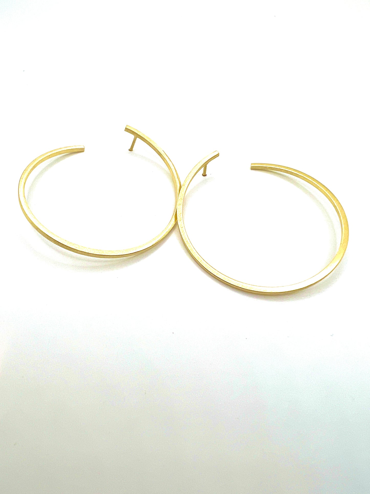 Vermeil Open Hoops Post