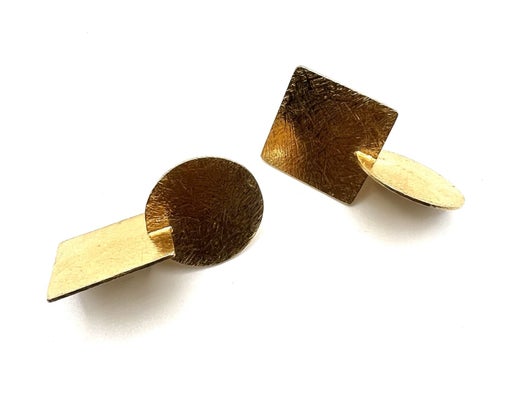 Geometric Textured Earrings