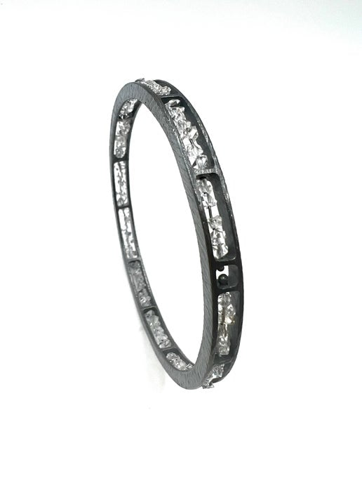 Herkimer Quartz Bracelet in Sterling Silver