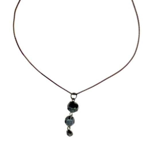 Oxidized Sterling Silver Necklace, DA0088/, Dahlia Kanner