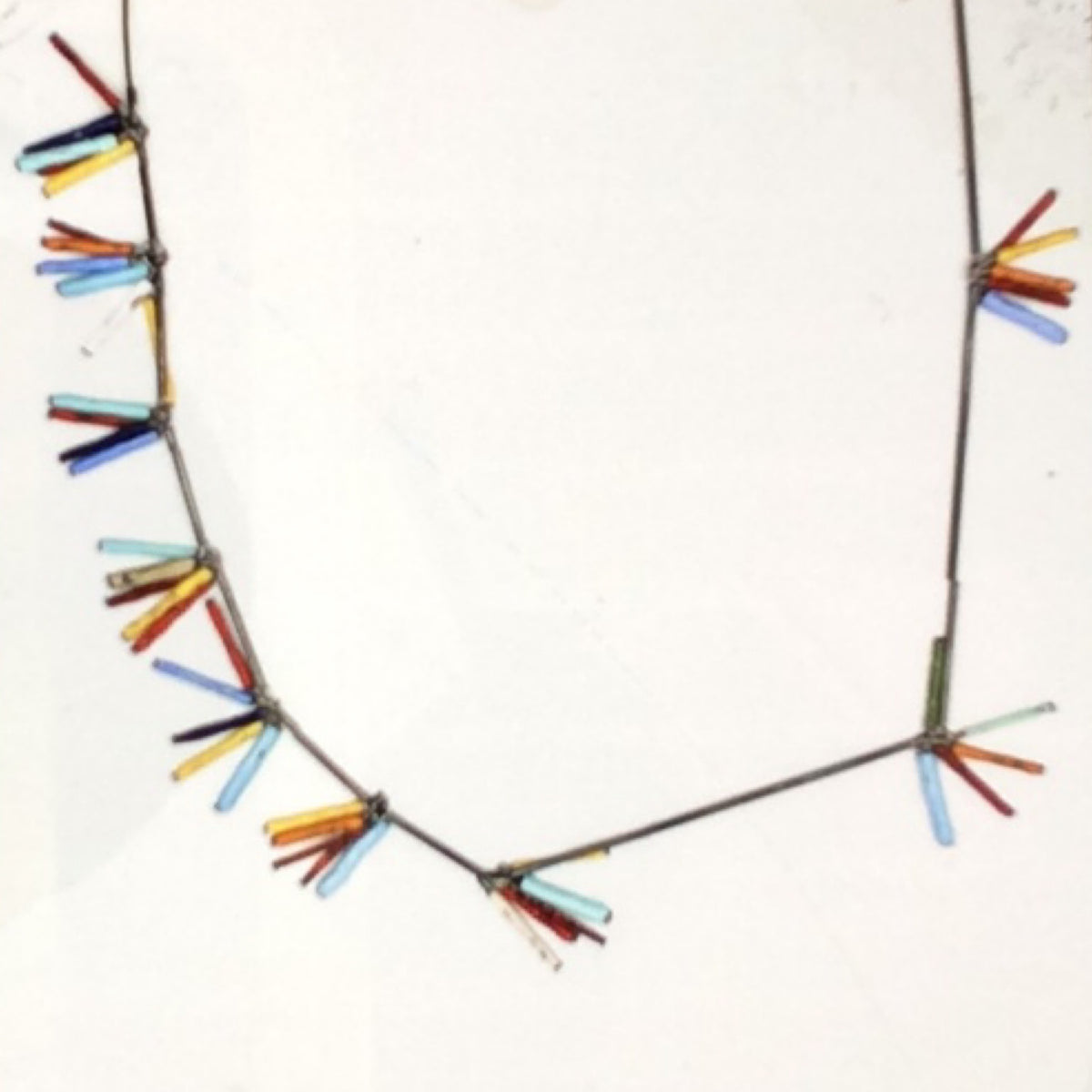 Necklace - Oxidized Sterling Silver and Enamel, KYK0307/20230504, Kyung Hee Kim