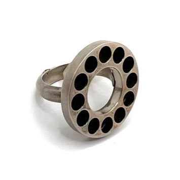 Sterling Silver with Holes Ring, EB0077/, ELISA BONGFELDT
