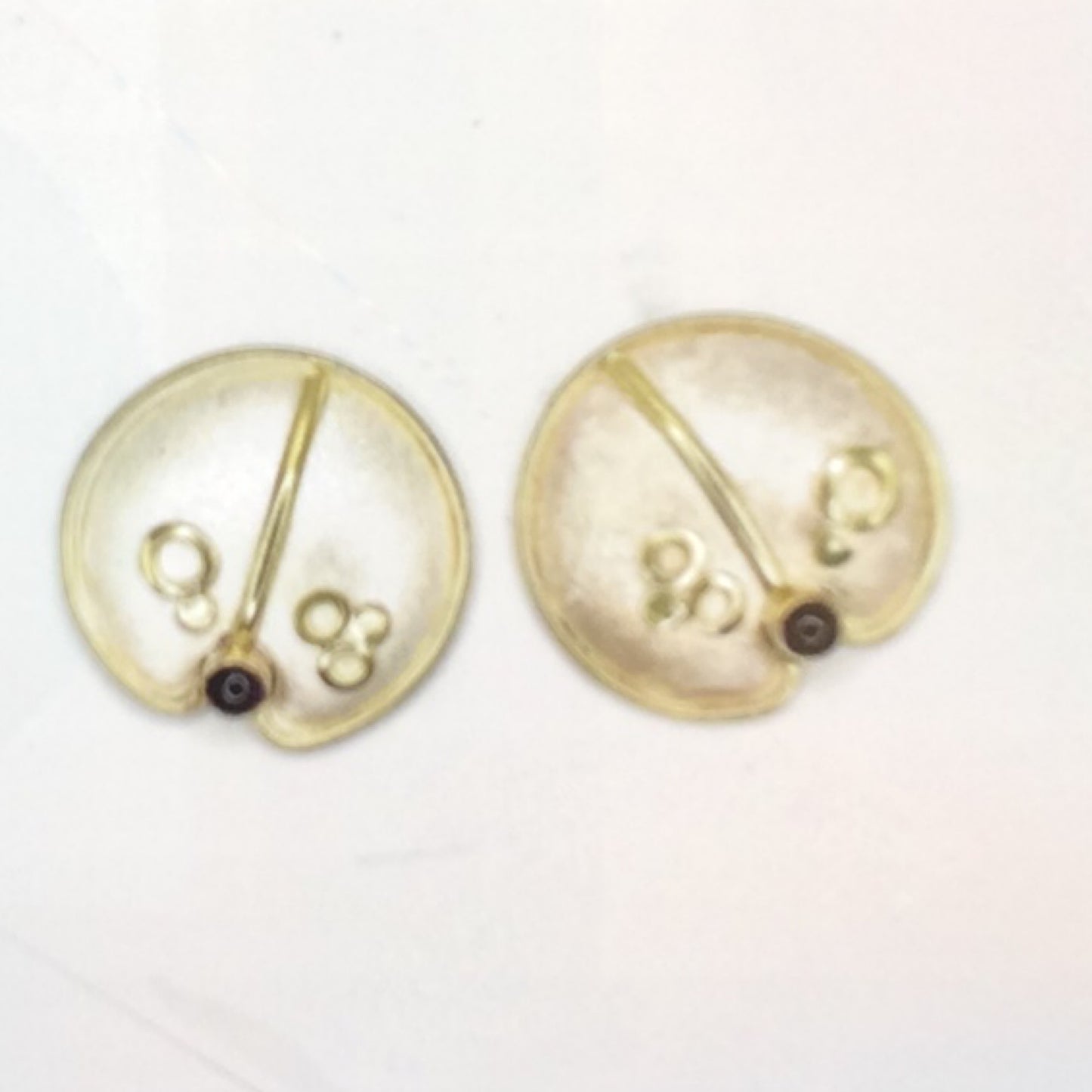 Sterling Silver, Gold, and Amethyst Earrings, MT0015/12, MONA TRUNKFIELD