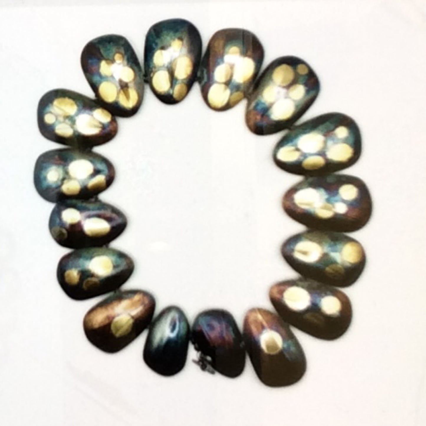 Necklace - Oxidized Sterling Silver and 14k Gold Inlay, MT0007/7A, MONA TRUNKFIELD