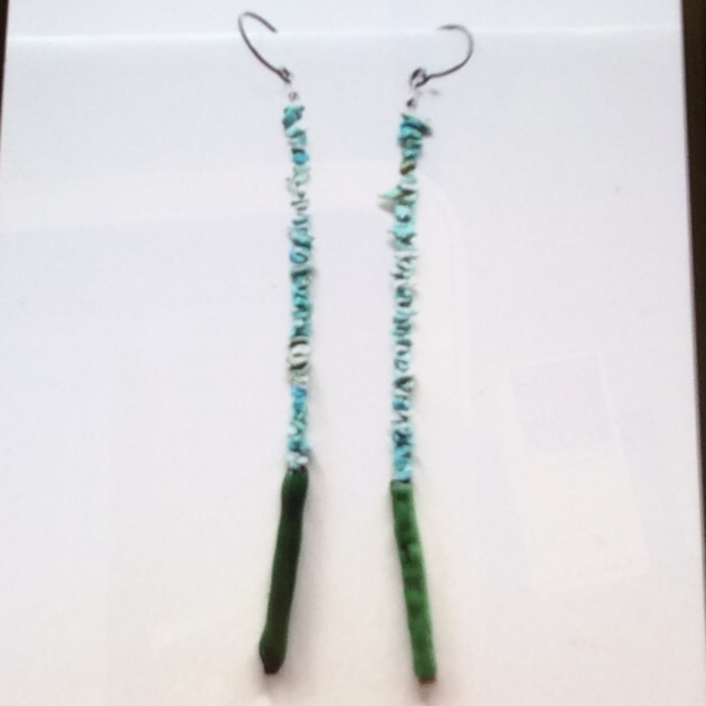 Earrings - Sterling Silver, Enamel with Turquoise, KYK0378/20230575, Kyung Hee Kim