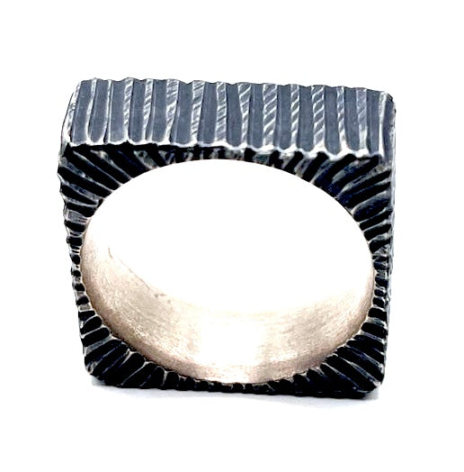 Ring – Oxidized Sterling Silver, Size 11, DA0054/54, Dahlia Kanner