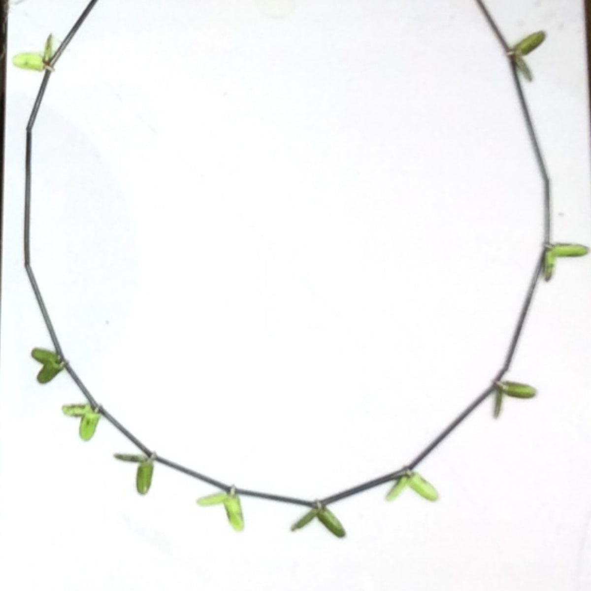 Necklace - Oxidized Sterling Silver and Enamel, KYK0313/20230510, Kyung Hee Kim