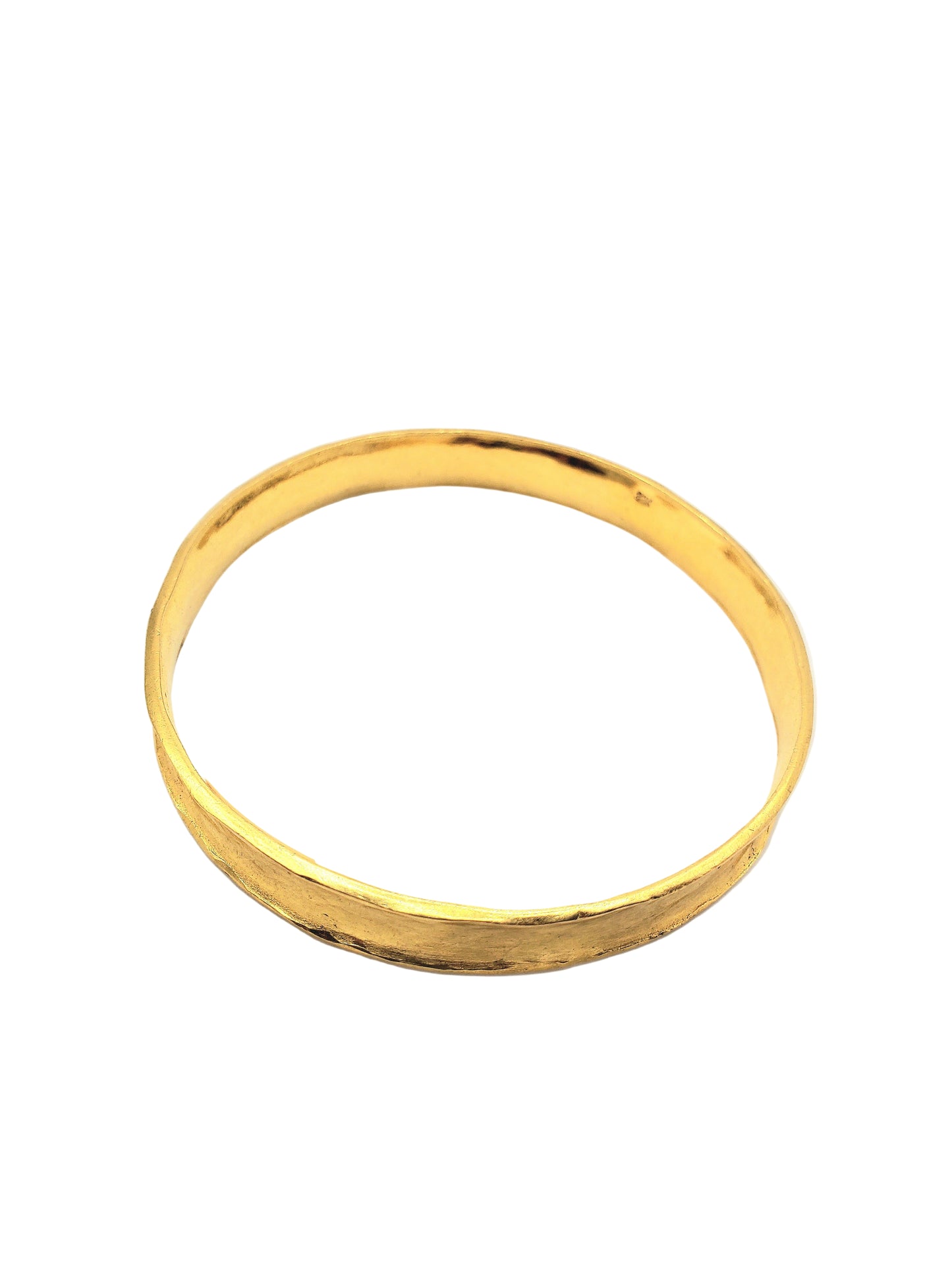Textured Square Bangle in 22k Gold