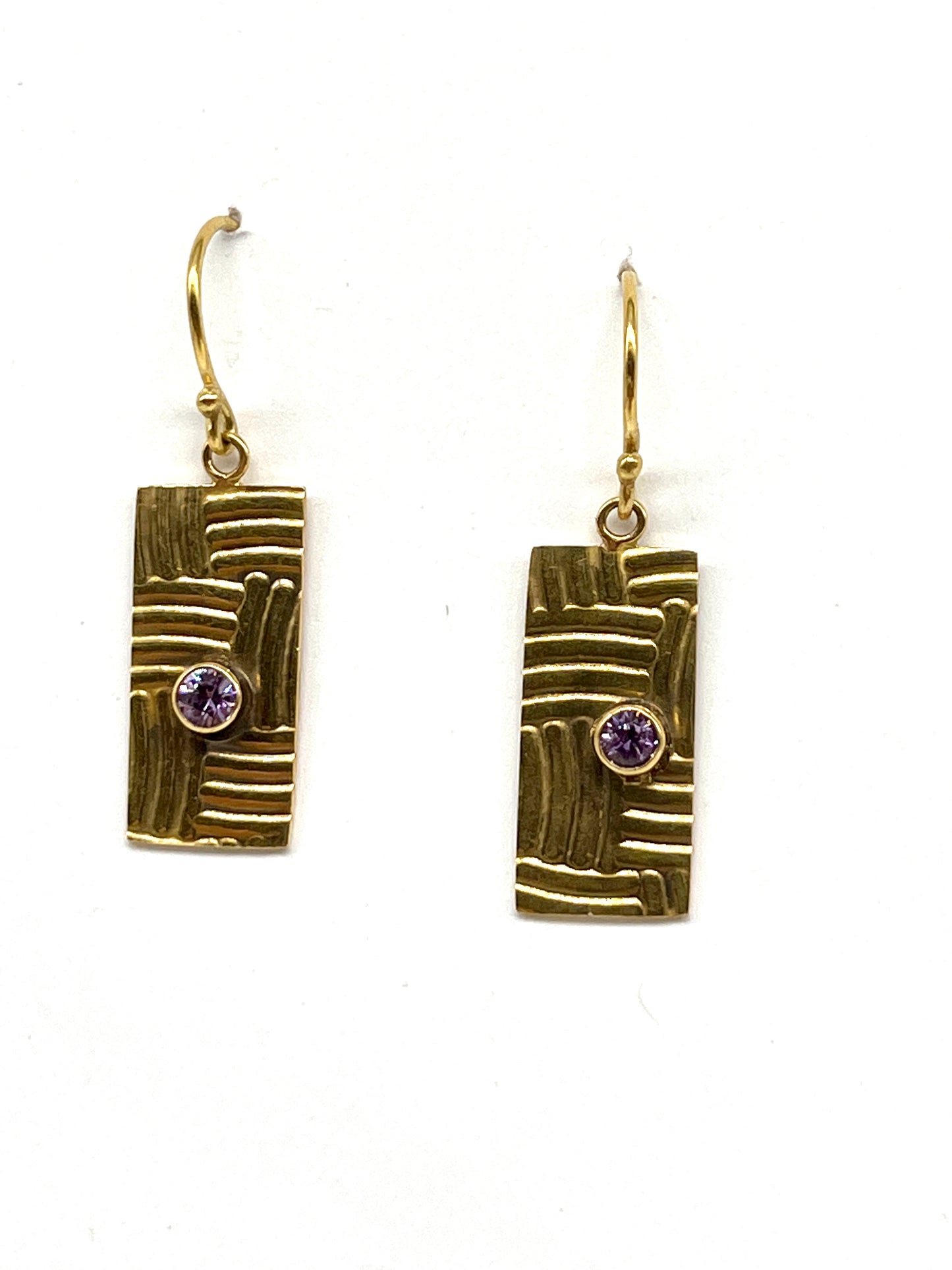 18k Gold & Sapphires Earrings, HAL0035, Hal Groeneboer