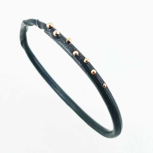 Sterling Silver 14K Gold Twig Autus Style Bracelet, CM2510, Christine MacKellar