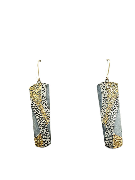 Abstract Earrings with 14k lever-backs