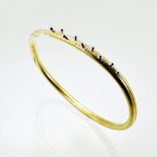 18k Bimetal Twig “Autus” Style Bracelet, CM253, Christine MacKellar