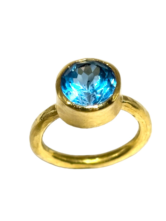 Topaz Ring in 22k Gold