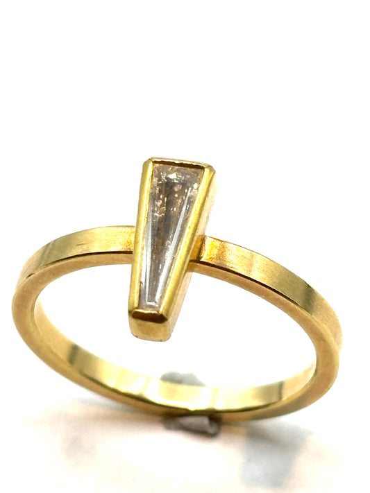 Diamond Tapered Baguette Ring 0.40ct 22k/18k Gold 22k/18k