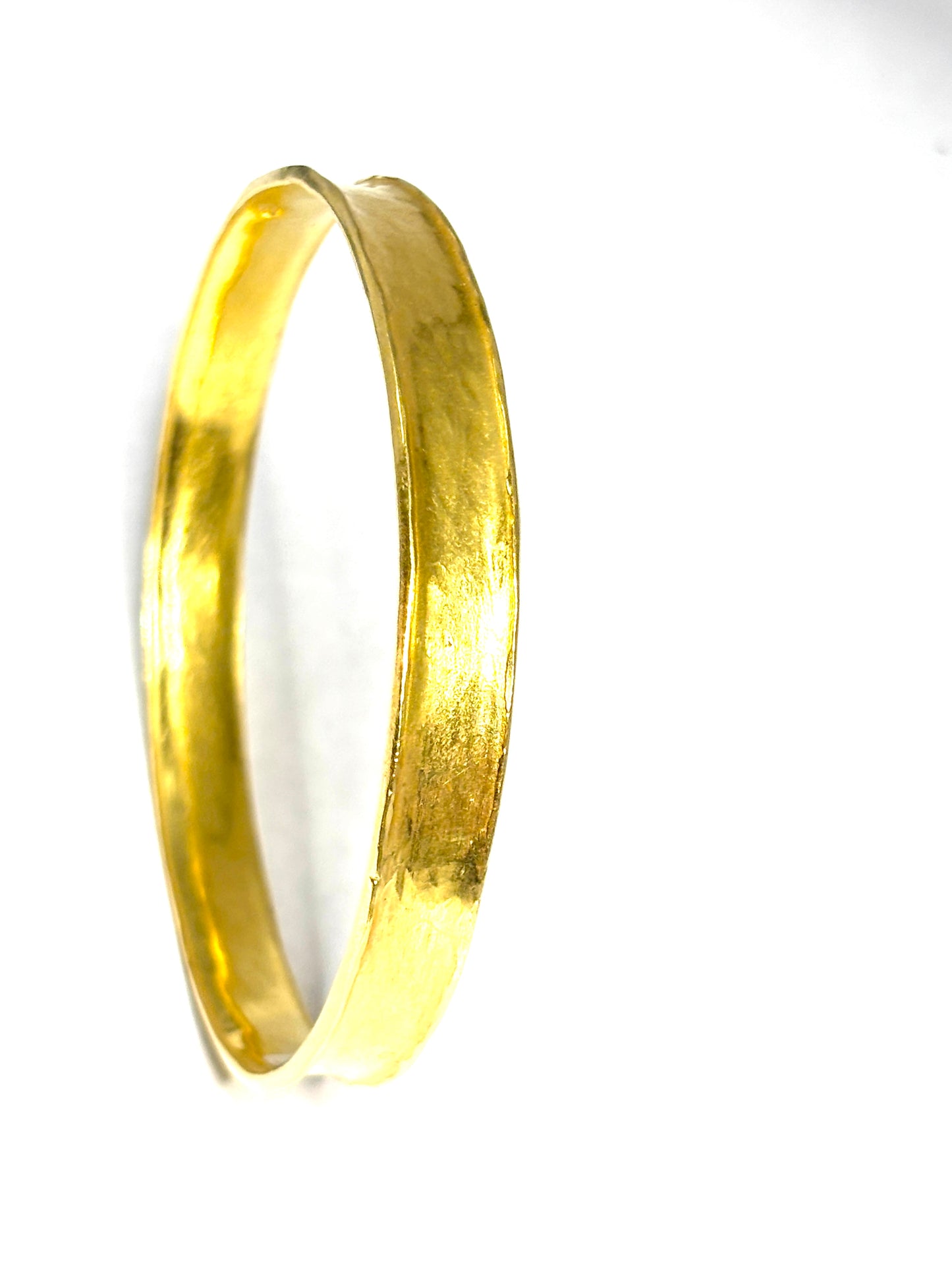 Textured Square Bangle in 22k Gold