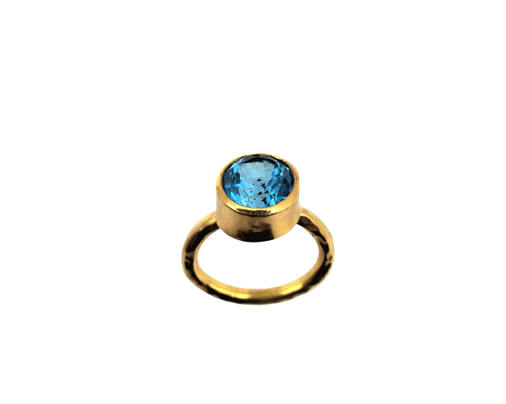 Topaz Ring in 22k Gold