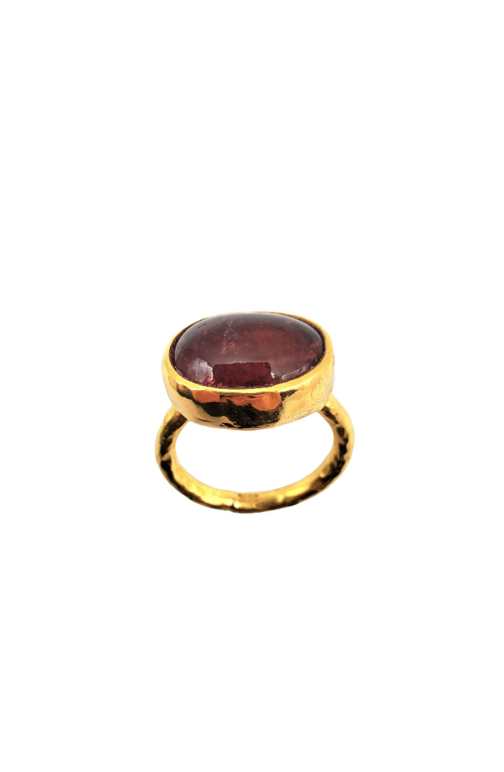 Rubelite Ring in 22k Gold