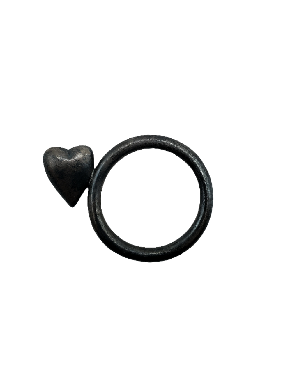 Offset Heart Ring