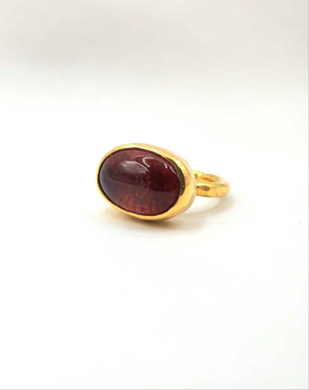 Rubelite Ring in 22k Gold