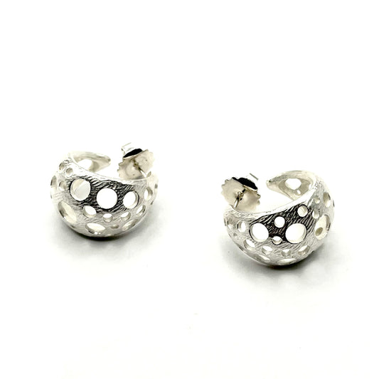 Sterling Silver Siv Hoop Earrings, DK2528, Dahlia Kanner