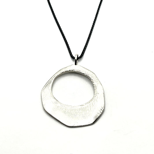 Sterling Silver Open Circle Pendant, DK2503,Dahlia Kanner
