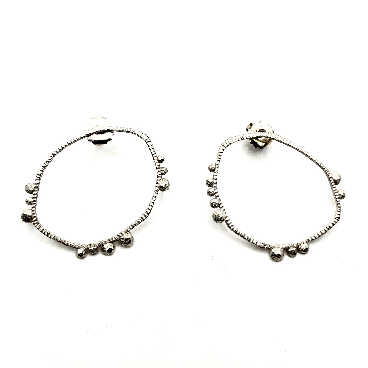 Open Circle Sterling Silver Earrings, DK241104, Dahlia Kanner
