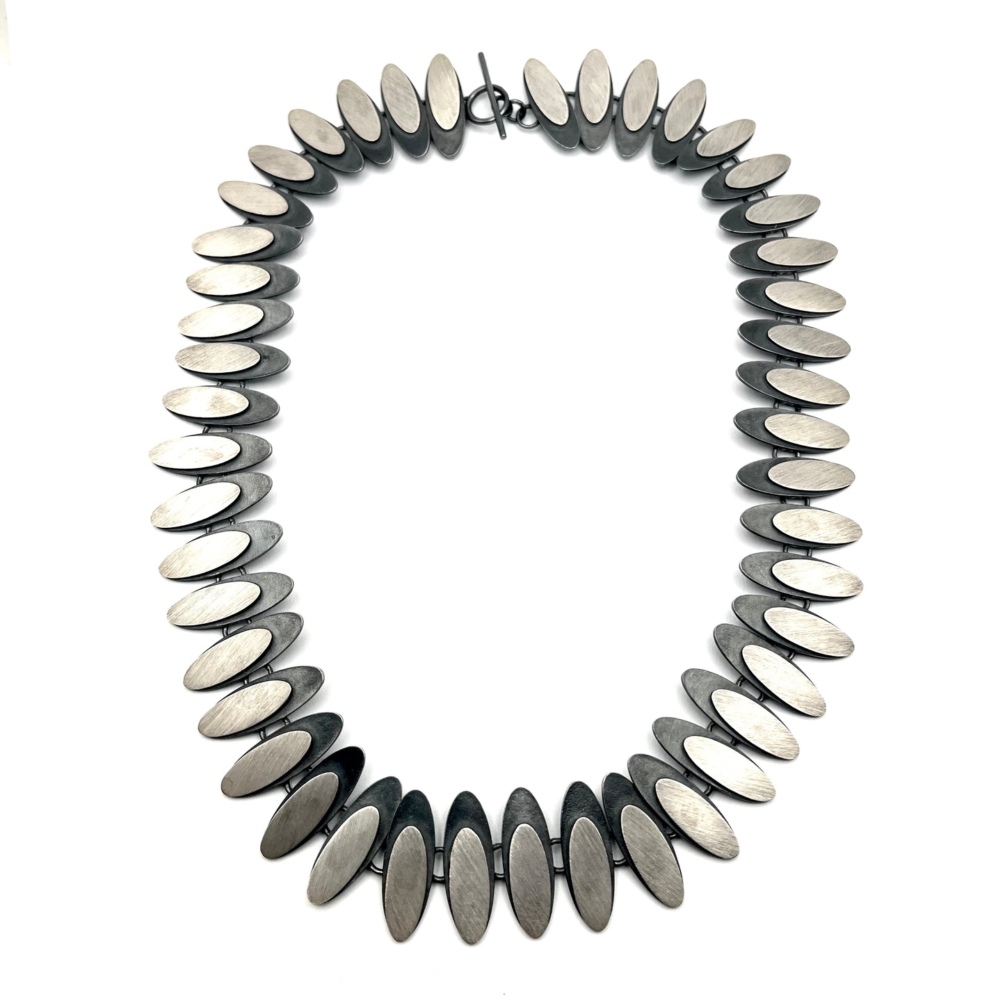 Eclipse Oval Sterling Silver Necklace, Heather Guidero