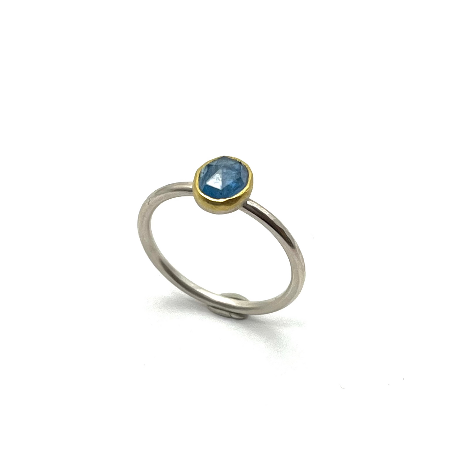 22kt & Sterling Silver Aquamarine Ring, SW198, Sam Woehrmann