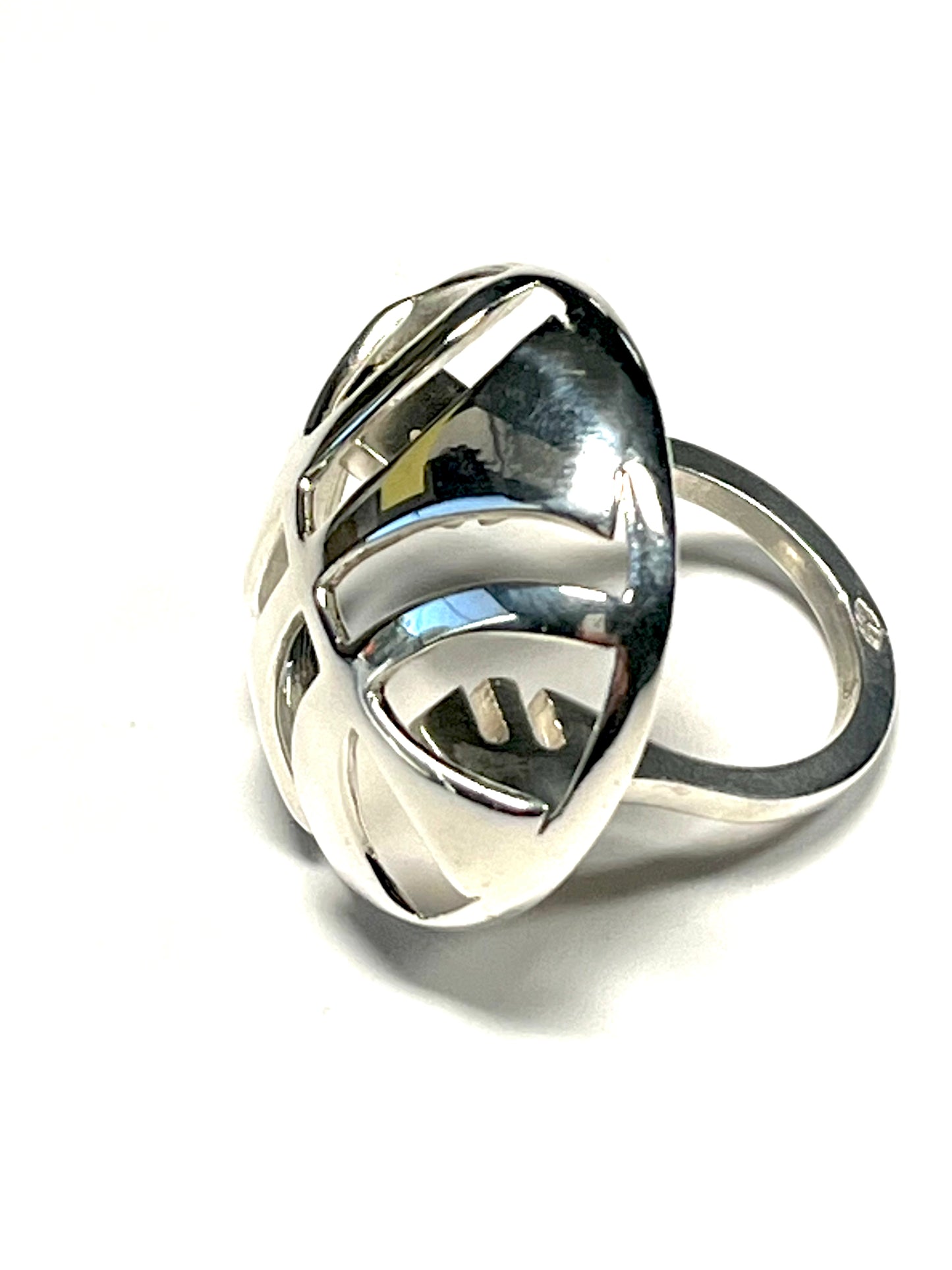 Sterling Silver “Earth” Symbol Ring- Size 7, RE2043.65, Reba Engel