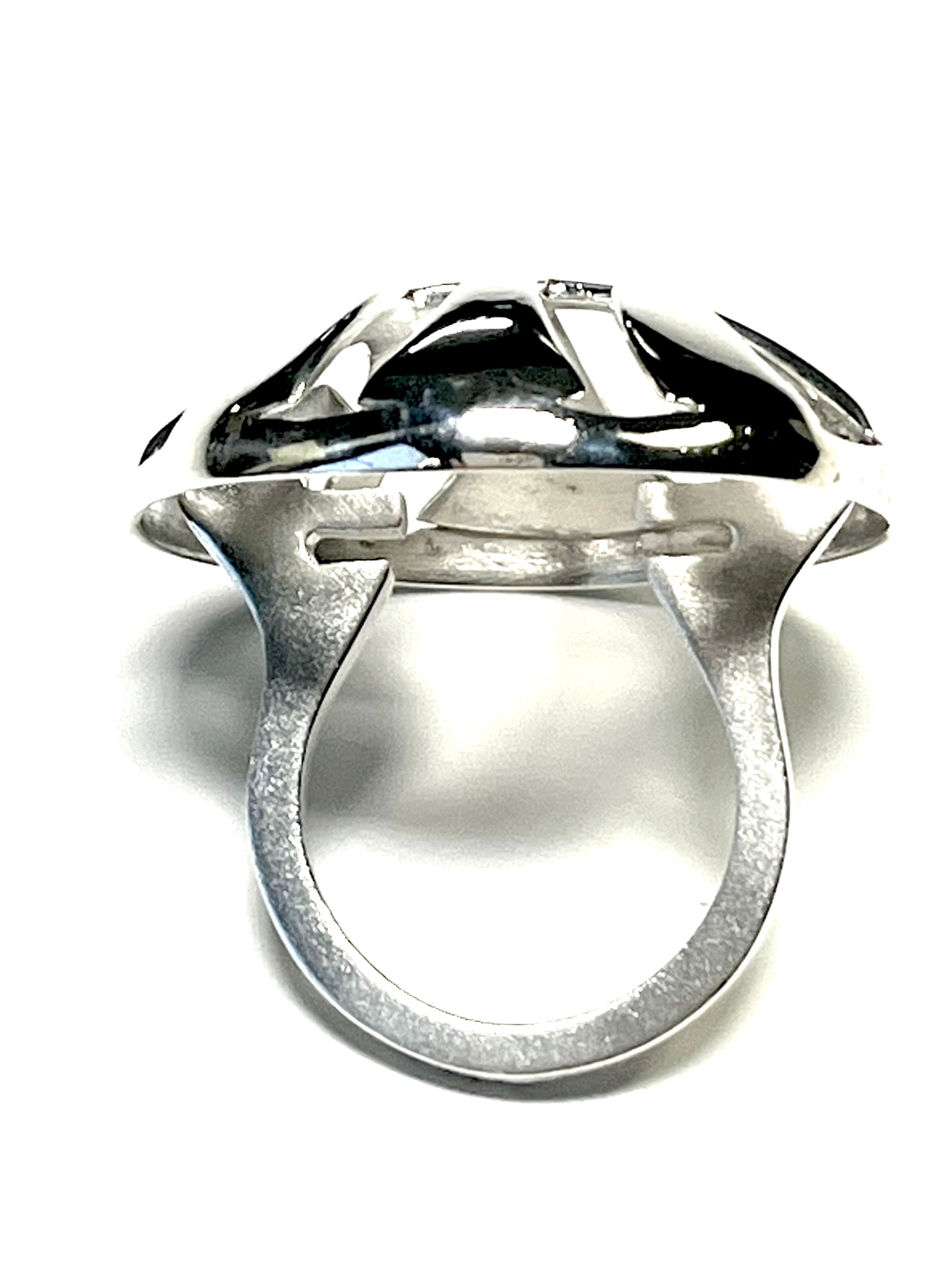 Sterling Silver “Earth” Symbol Ring- Size 7, RE2043.65, Reba Engel