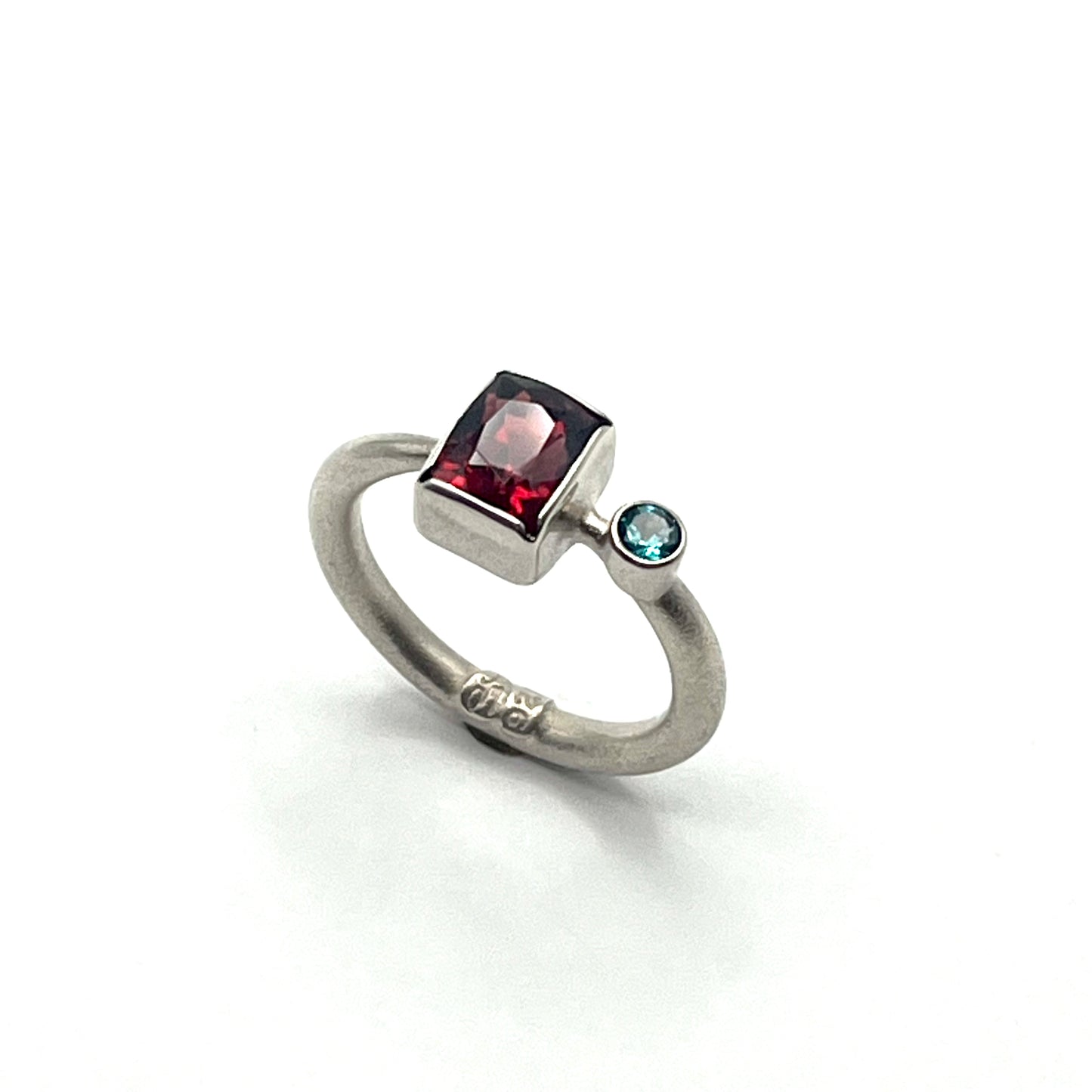 Sterling Silver Red White & Blue Ring, Size 5.75, LM0083, Lisa Mueller