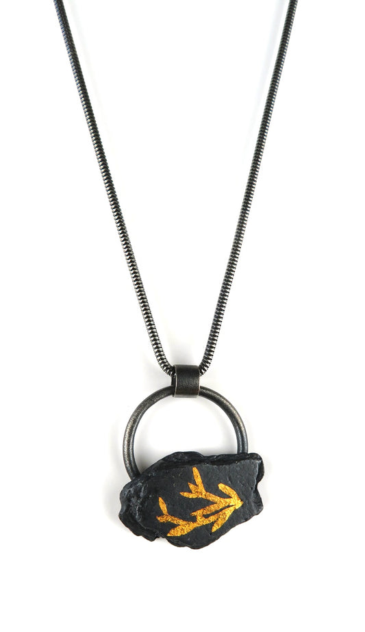 Sterling Silver Olive Branch Necklace, LM0074, Lisa Mueller