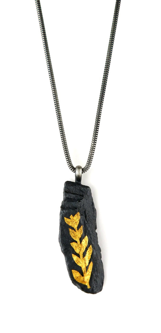 Sterling Silver Long Fern Necklace, LM0075, Lisa Mueller
