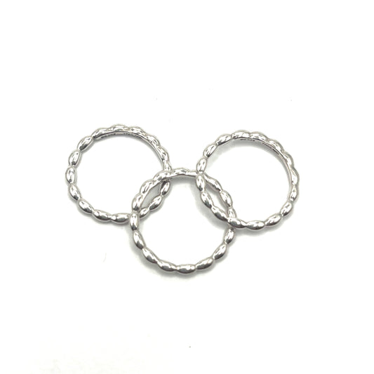 Sterling Silver Beaded Ring, Julie Harris